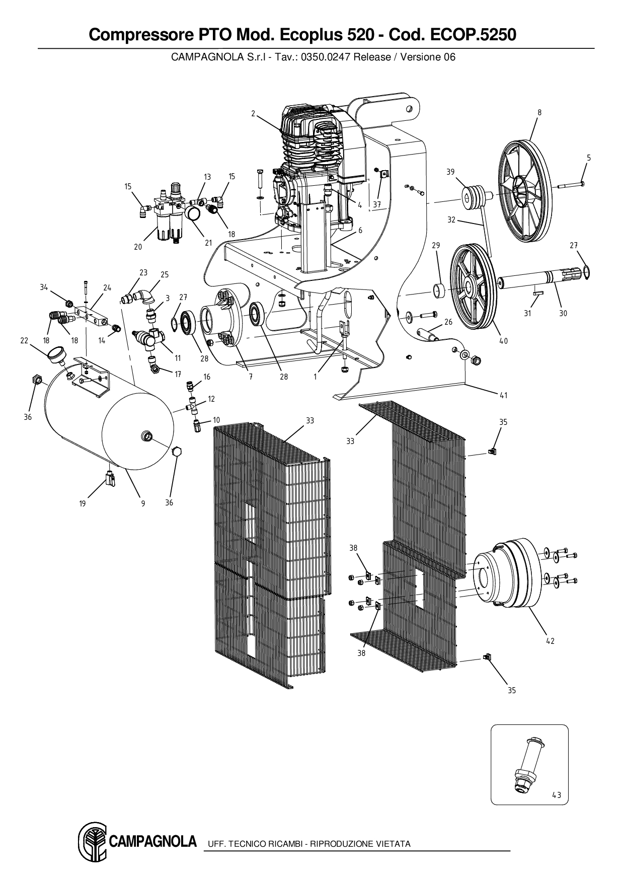 ECOP.5250_Compressore PTO Mod. Ecoplus 520